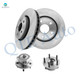Set of 4 Front 330mm Brake Disc Rotors-Wheel Hub Bearing Assembly For 2011-2020 Jeep Grand Cherokee