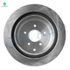 Set of 4 Rear 308mm Brake Disc Rotors-Wheel Hub Bearing Assembly Replacement For 2011-2013 Infiniti M56