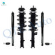 Set 4 Front Quick Complete Strut-Coil Spring-Rear Shock For 2007 2008 Honda Fit