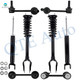 Set of 8 Front Sway Bar Link-Quick Complete Strut-Coil Spring Assembly-Rear Sway Bar Link-Shock Absorber For 2011-2015 Dodge Durango