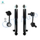 Set of 4 Rear Sway Bar Link-Shock Absorber For 2014 2015 KIA Sorento AWD