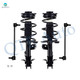 Set of 4 Front Sway Bar Link-Quick Complete Strut-Coil Spring Assembly For 2013 Nissan Sentra