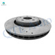 Set of 8 Front 350mm Drilled Slotted Brake Disc Rotors-Ceramic Brake Pad Kit-Wheel Hub Bearing Assembly For 2011-2020 Dodge Durango