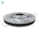 Set of 8 Front 280.9mm Brake Disc Rotors-Ceramic Brake Pad Kit-Wheel Hub Bearing Assembly For 2001 2004 Dodge Grand Caravan