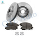 Set of 6 Front 330mm Brake Disc Rotors-Ceramic Brake Pad Kit For 2009-2015 Honda Pilot