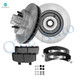 Set of 6 Front Brake Disc Rotors and Hub Assembly-Ceramic Brake Pad Kit For 1996-1999 GMC C1500