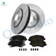 Set of 6 Front 302mm Brake Disc Rotors-Ceramic Brake Pad Kit For 2008-2016 Dodge Grand Caravan