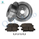 Set of 6 Rear 308mm Brake Disc Rotors-Ceramic Brake Pad Kit Replacement For 2015-2019 Infiniti QX60