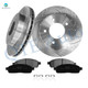 Set of 6 Front 307mm Drilled Slotted Brake Disc Rotors-Ceramic Brake Pad Kit For 2004 Ford F-150 Heritage Set of 6 Front 307mm Drilled Slotted Brake Disc Rotors-Ceramic Brake Pad Kit For 2004 Ford F-150 Heritage