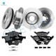 Set of 12 Front 281mm-Rear 290mm Brake Disc Rotors-Ceramic Brake Pad Kit For 2001-2007 Chrysler Town & Country Set of 12 Front 281mm-Rear 290mm Brake Disc Rotors-Ceramic Brake Pad Kit For 2001-2007 Chrysler Town & Country
