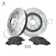 Set of 6 Front 329.95mm Drilled Slotted Brake Disc Rotors-Ceramic Brake Pad Kit For 2005-2009 GMC Sierra 1500