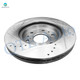 Set of 8 Front 329.95mm Drilled Slotted Brake Disc Rotors-Ceramic Brake Pad Kit-Wheel Hub Bearing Assembly For 2014 GMC Yukon Set of 8 Front 329.95mm Drilled Slotted Brake Disc Rotors-Ceramic Brake Pad Kit-Wheel Hub Bearing Assembly For 2014 GMC Yukon