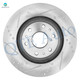 Set of 8 Front 329.95mm Drilled Slotted Brake Disc Rotors-Ceramic Brake Pad Kit-Wheel Hub Bearing Assembly For 2014 GMC Yukon XL 1500 4WD Set of 8 Front 329.95mm Drilled Slotted Brake Disc Rotors-Ceramic Brake Pad Kit-Wheel Hub Bearing Assembly For 2014 GMC Yukon XL 1500 4WD