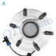 Set of 8 Front 329.95mm Drilled Slotted Brake Disc Rotors-Ceramic Brake Pad Kit-Wheel Hub Bearing Assembly For 2005 2006 GMC Sierra 1500