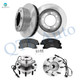 Set of 8 Front 330.95mm Brake Disc Rotors-Ceramic Brake Pad Kit-Wheel Hub Bearing Assembly For 2000-2002 Ford Excursion Set of 8 Front 330.95mm Brake Disc Rotors-Ceramic Brake Pad Kit-Wheel Hub Bearing Assembly For 2000-2002 Ford Excursion
