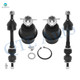 Set of 4 Front Lower Suspension Ball Joint-Sway Bar Link For 2005-2008 Ford F-150 RWD Set of 4 Front Lower Suspension Ball Joint-Sway Bar Link For 2005-2008 Ford F-150 RWD