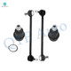 Set of 4 Front Lower Suspension Ball Joint-Sway Bar Link For 2007-2009 Chrysler Sebring