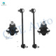 Set of 4 Front Lower Suspension Ball Joint-Sway Bar Link For 2003-2008 Toyota Corolla