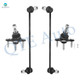 Set of 4 Front Lower Suspension Ball Joint-Sway Bar Link For 2012-2020 Volkswagen Passat