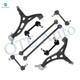 Set of 8 Front Lower Control Arm-Sway Bar Link-Rear Lower Rearward Control Arm-Sway Bar Link For 2011-2015 Dodge Durango