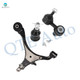 Set of 3 Front Left Lower Control Arm-Sway Bar Link-Suspension Ball Joint For 2005 2006 Honda CR-V