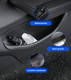 Set of 4 Front-Rear Driver & Passenger Door Side Storage Box For Tesla Model 3 Highland 2023, 2024, 2025 Full-Cover Door Organizer Tray, TPE Material Refresh Edition Storage Organizer Durable