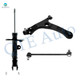 Set of 3 Front Left Lower Control Arm Ball Joint-Sway Bar Link-Suspension Strut Assembly For 2014-2019 Toyota Corolla