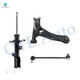 Set of 3 Front Left Lower Control Arm-Sway Bar Link-Suspension Strut Assembly For 2003-2008 Toyota Corolla