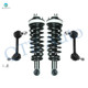 Set of 4 Front Sway Bar Link-Quick Complete Strut-Coil Spring Assembly For 2003-2011 Ford Crown Victoria