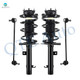 Set of 4 Front Sway Bar Link-Quick Complete Strut-Coil Spring Assembly For 2007 Ford Focus S