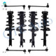 Set of 8 Front-Rear Sway Bar Link-Quick Complete Strut-Coil Spring Assembly For 2001-2003 Toyota Highlander