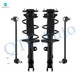 Set of 4 Front Sway Bar Link-Quick Complete Strut-Coil Spring Assembly Replacement For 2009-2013 Toyota Matrix