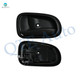 Pair of 2 Front or Rear Left-Right Side Black Interior Door Handle For 1991-1998 Toyota Corolla