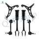 Set of 6 Front Lower Control Arm-Sway Bar Link-Quick Complete Strut-Coil Spring Assembly For 2011-2015 Jeep Grand Cherokee