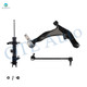 Set of 3 Front Right Lower Control Arm Ball Joint-Sway Bar Link-Suspension Strut Assembly For 2003-2007 Nissan Murano