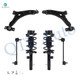 Set of 6 Front Lower Control Arm Ball Joint-Sway Bar Link-Quick Complete Strut-Coil Spring Assembly For 2004 2005 Ford Focus