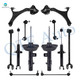 Set of 12 Front Lower Control Arm-Sway Bar Link-Suspension Strut Assembly-Rear Lower Rearward Control Arm-Sway Bar Link-Suspension Strut Assembly For 2016 2017 Honda Accord