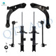 Set of 6 Front Lower Control Arm Ball Joint-Sway Bar Link-Suspension Strut Assembly For 2001-2004 Ford Escape