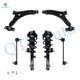 Set of 6 Front Lower Control Arm Ball Joint-Sway Bar Link-Quick Complete Strut-Coil Spring Assembly For 2007 Ford Focus 10.50 (in) Length
