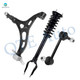 Set of 3 Front Left Lower Control Arm-Sway Bar Link-Quick Complete Strut-Coil Spring Assembly For 2011-2015 Dodge Durango