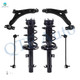 Set of 6 Front Lower Control Arm Ball Joint-Sway Bar Link-Quick Complete Strut-Coil Spring Assembly For 2008-2010 Ford Focus