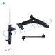 Set of 3 Front Right Lower Control Arm Ball Joint-Sway Bar Link-Suspension Strut Assembly For 2000-2004 Ford Focus