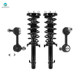 Set of 4 Front Sway Bar Link-Quick Complete Strut-Coil Spring Assembly For 2009-2014 Acura TSX
