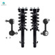 Set of 4 Front Sway Bar Link-Quick Complete Strut-Coil Spring Assembly For 2012-2015 Honda Crosstour FWD