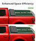 Hard Tri-Fold Flip Cover For 2016-2023 Toyota Tacoma 6'2" Bed