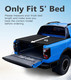 Soft Roll Up Bed Cover For 2015 Toyota Tacoma 5' (60") Bed