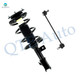 Front Left Sway Bar Link-Quick Complete Strut-Coil Spring Assembly For 2004-2007 Suzuki Aerio