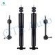Set of 4 Front Sway Bar Link-Shock Absorber For 1998-2002 Ford Crown Victoria Monotube Performance Upgrade Exc. Police Car and Taxi
