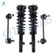 Set of 4 Front Sway Bar Link-Quick Complete Strut-Coil Spring Assembly For 2003-2008 Mazda 6