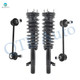 Set of 4 Front Sway Bar Link-Quick Complete Strut-Coil Spring Assembly For 2009-2013 Mazda 6 L4 2.5L